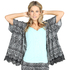 Kimono Macy lace print, Black