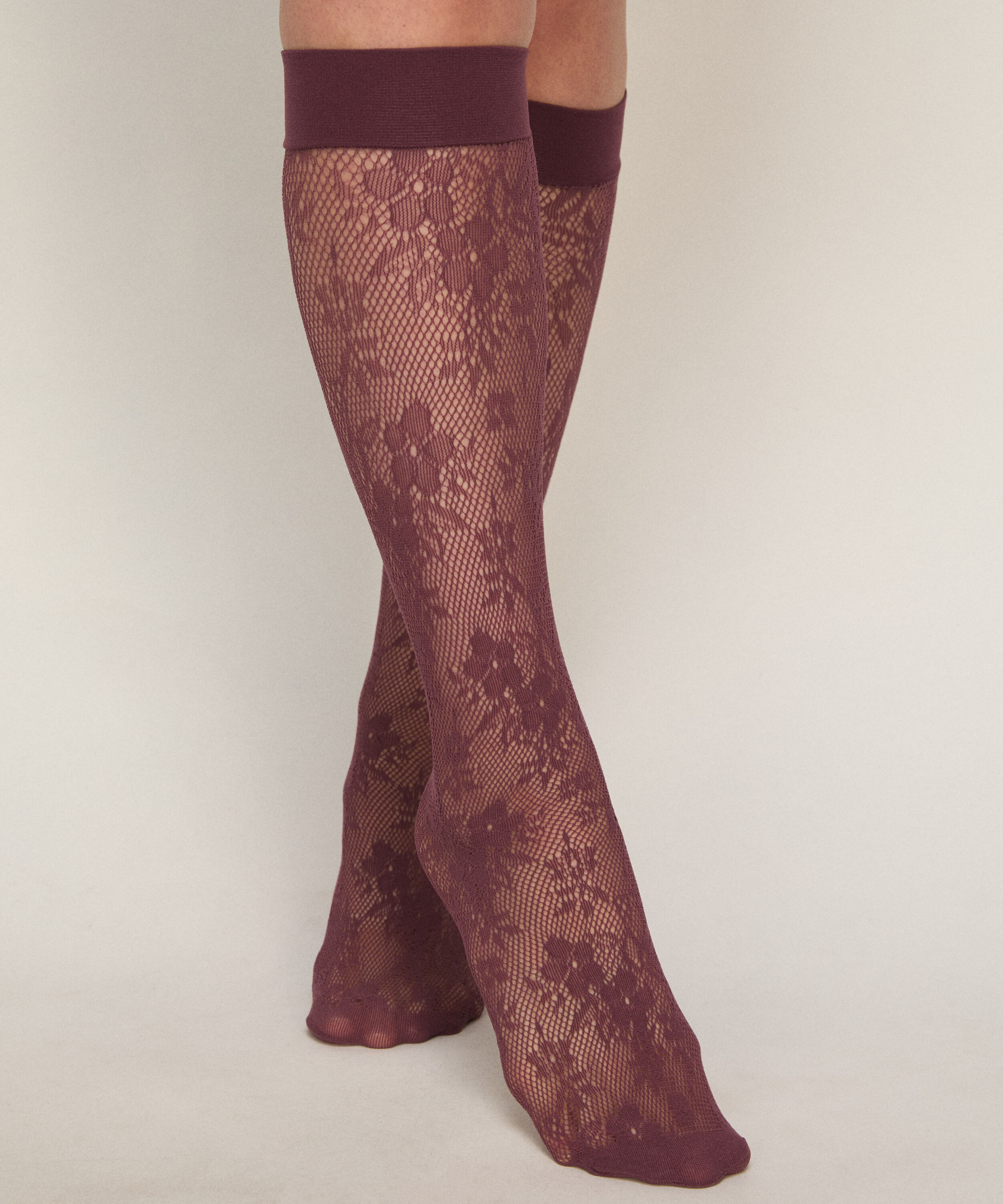 Sheer Socks Lace Fishnet