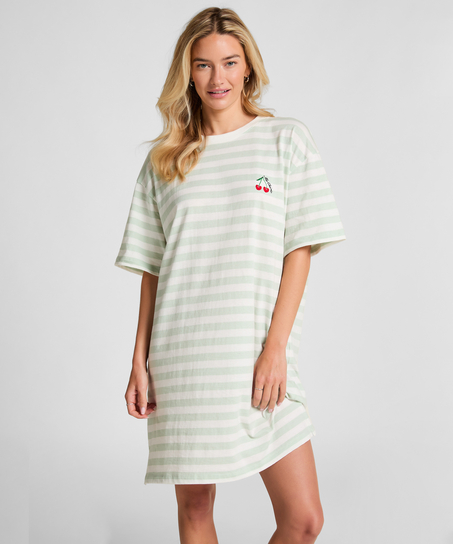 Round Neck Nightshirt, Green