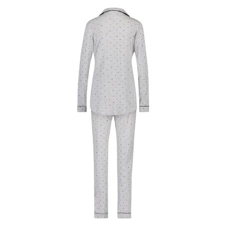 Long Pajama Set, Grey