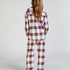 Flannel Pyjama Pants, White