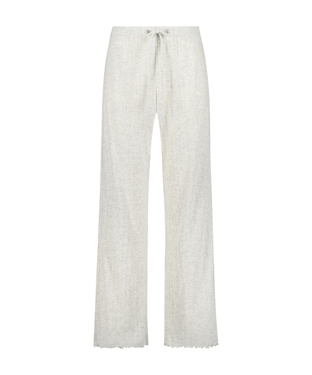 Pointelle Pyjama Pants, Beige