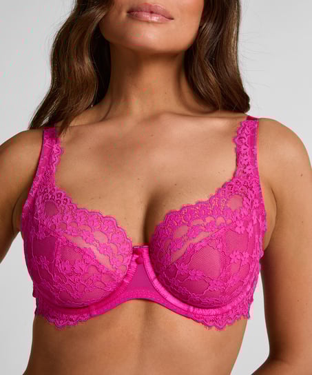 Daisy Non-Padded Underwired Bra, Pink