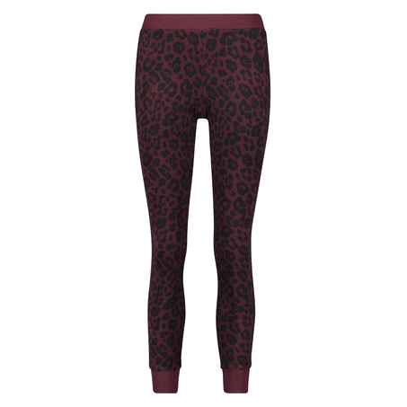 Micro Fleece Leggings, Red
