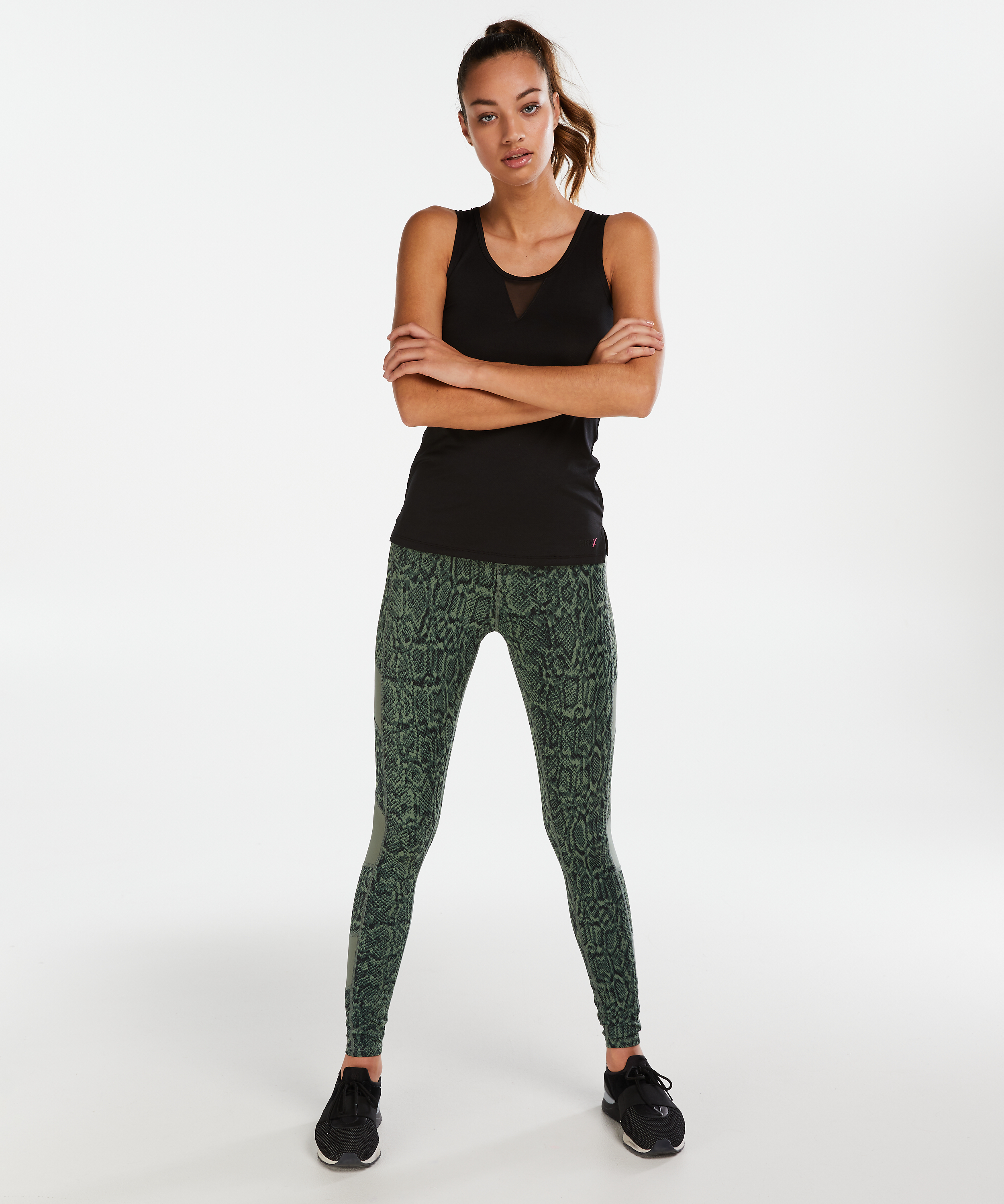 HKMX mesh tank top, Black, main