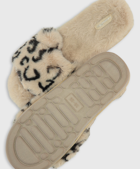 Animal Slippers, Grey