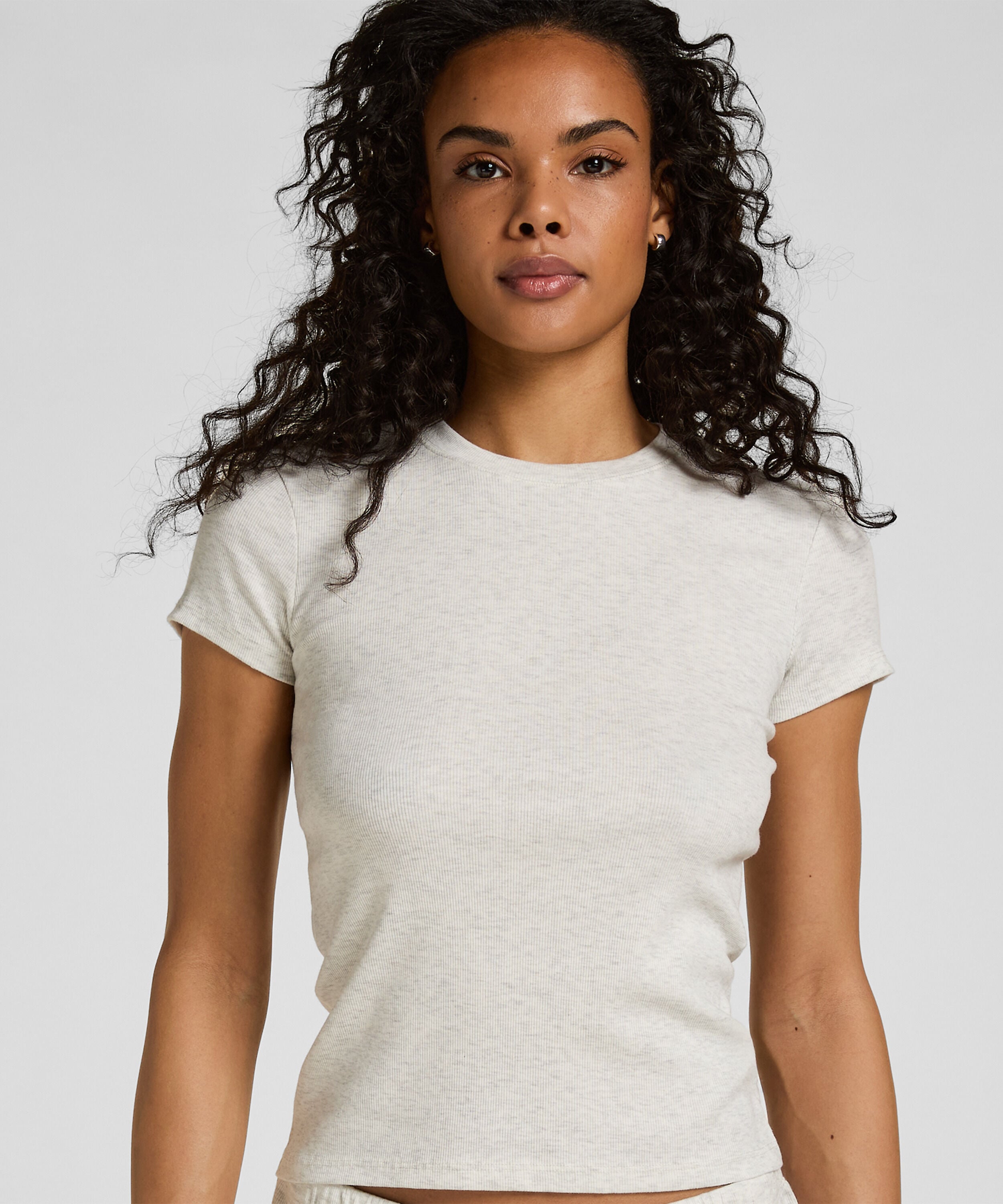 Shortsleeved Pyjama Top , Grey Shortsleeved Pyjama Top , Grey
