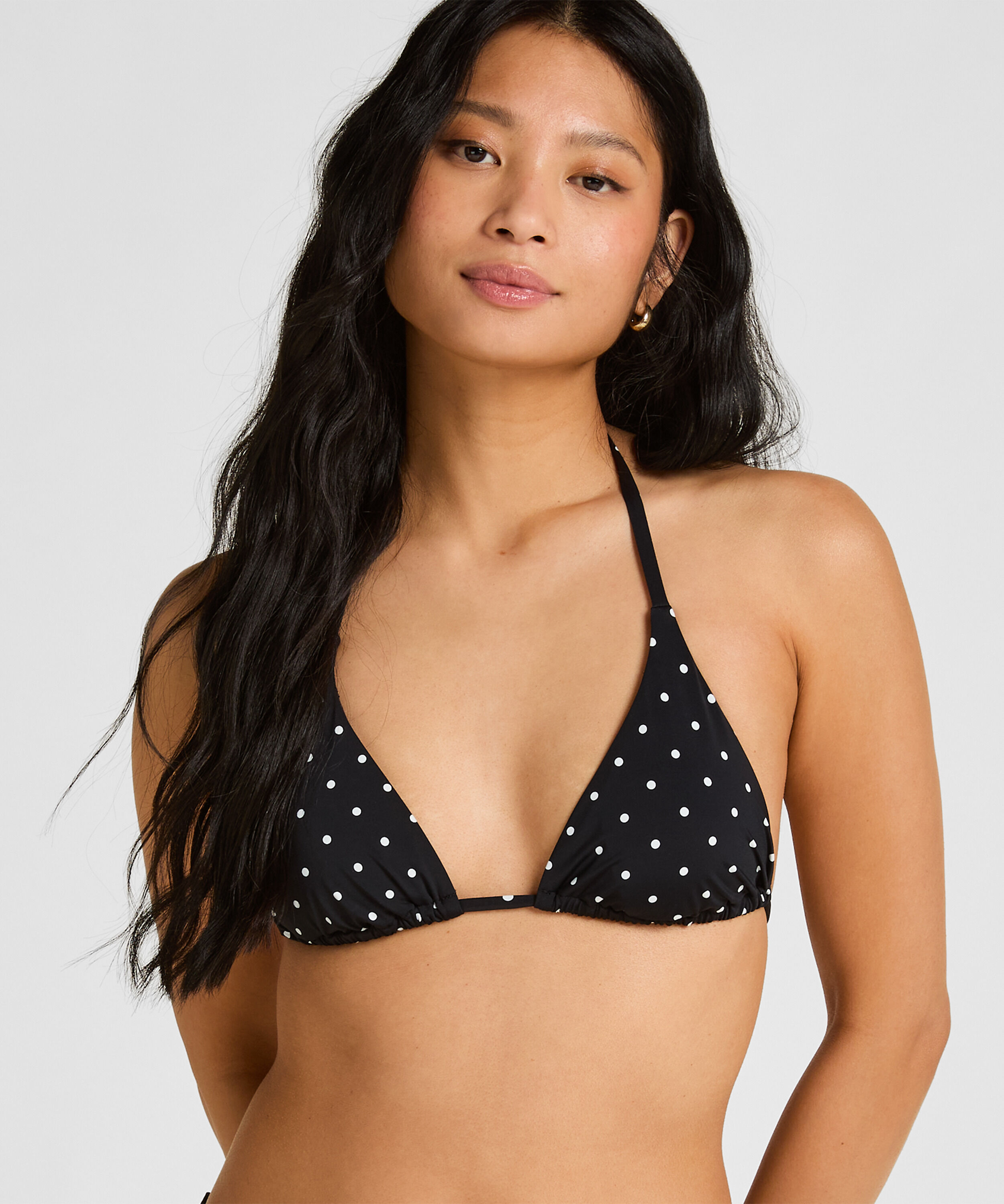 Triangle Bikini Top Luxe, Black