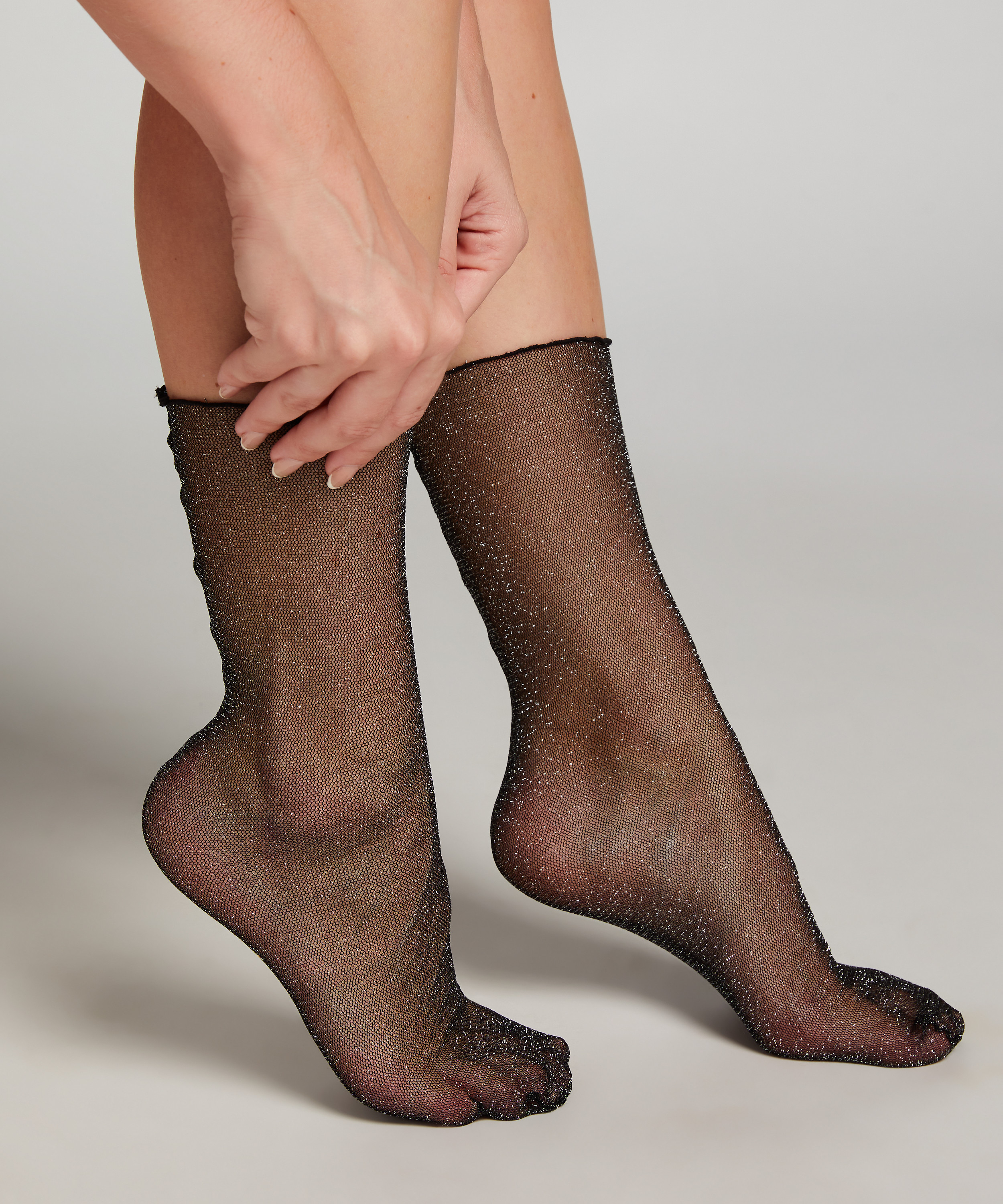 Glitter Socks, Black, main