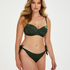 Tonal Leo Brazilian bikini bottoms, Green
