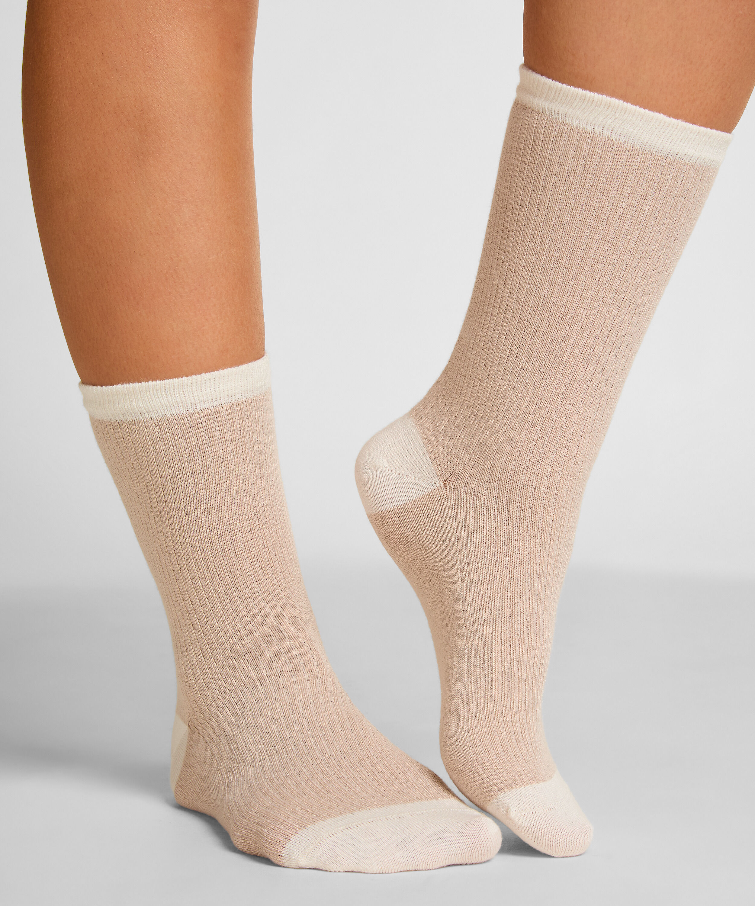 Modal Crew Socks, Beige Modal Crew Socks, Beige