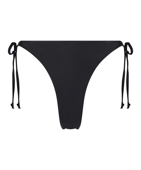 Doha Cheeky Tanga Bikini Bottoms, Black