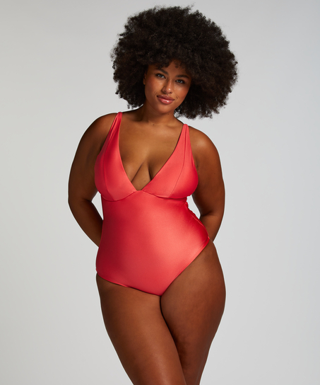 Luxe Shaping Swimsuit, Red