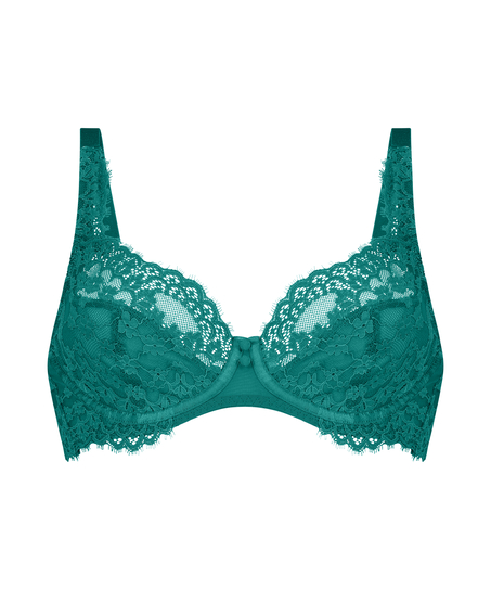 Daisy Non-Padded Underwired Bra, Green