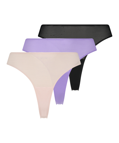 3-Pack Thong, Pink