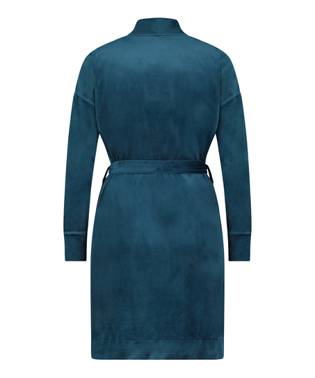 Velours Bathrobe, Blue