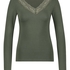 Jersey Long-sleeved Pyjama Top, Green