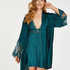 Satin Kimono, Blue