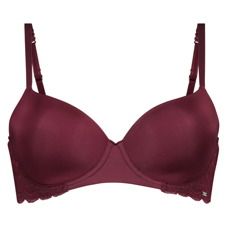 Angie Padded Underwired Bra, Red