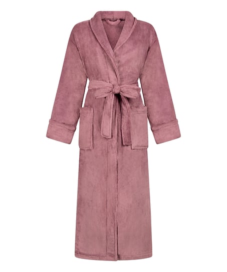 Soft Fleece Bathrobe, Purple