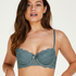 Sierra padded underwired bra, Green