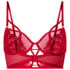 Noeki Non-Padded Longline Underwired Bra, Red