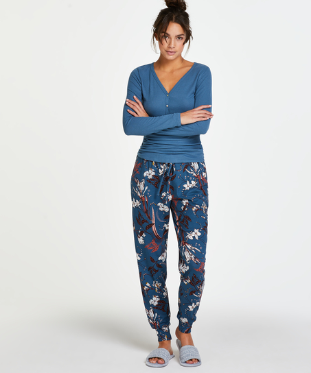 Jersey Pyjama Bottoms, Blue