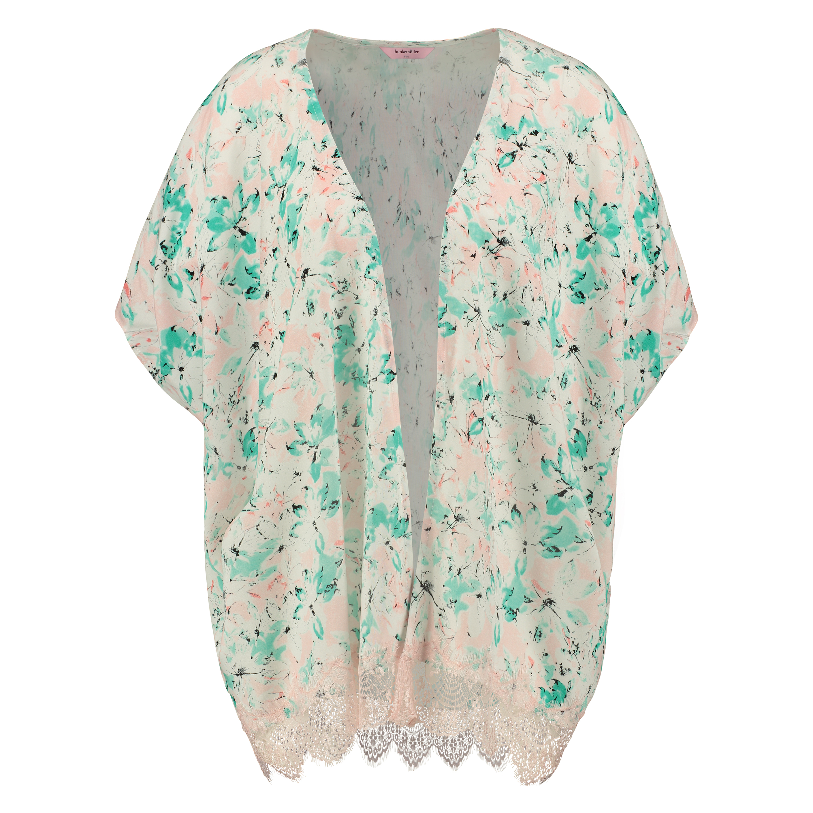 Kimono Macy lace print, Blue, main