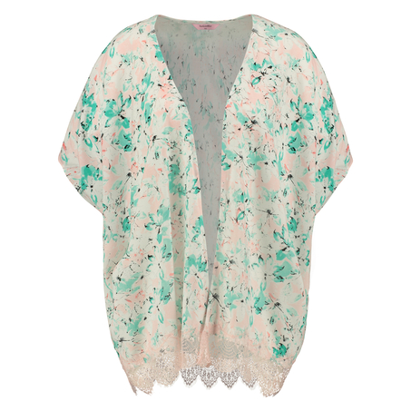 Kimono Macy lace print, Blue