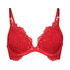 Pauline Padded Push-Up Underwired Bra, Red