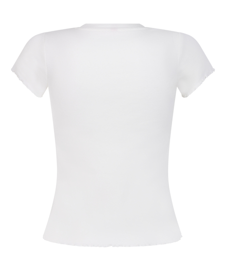 Short Sleeve Cotton Shirt, White