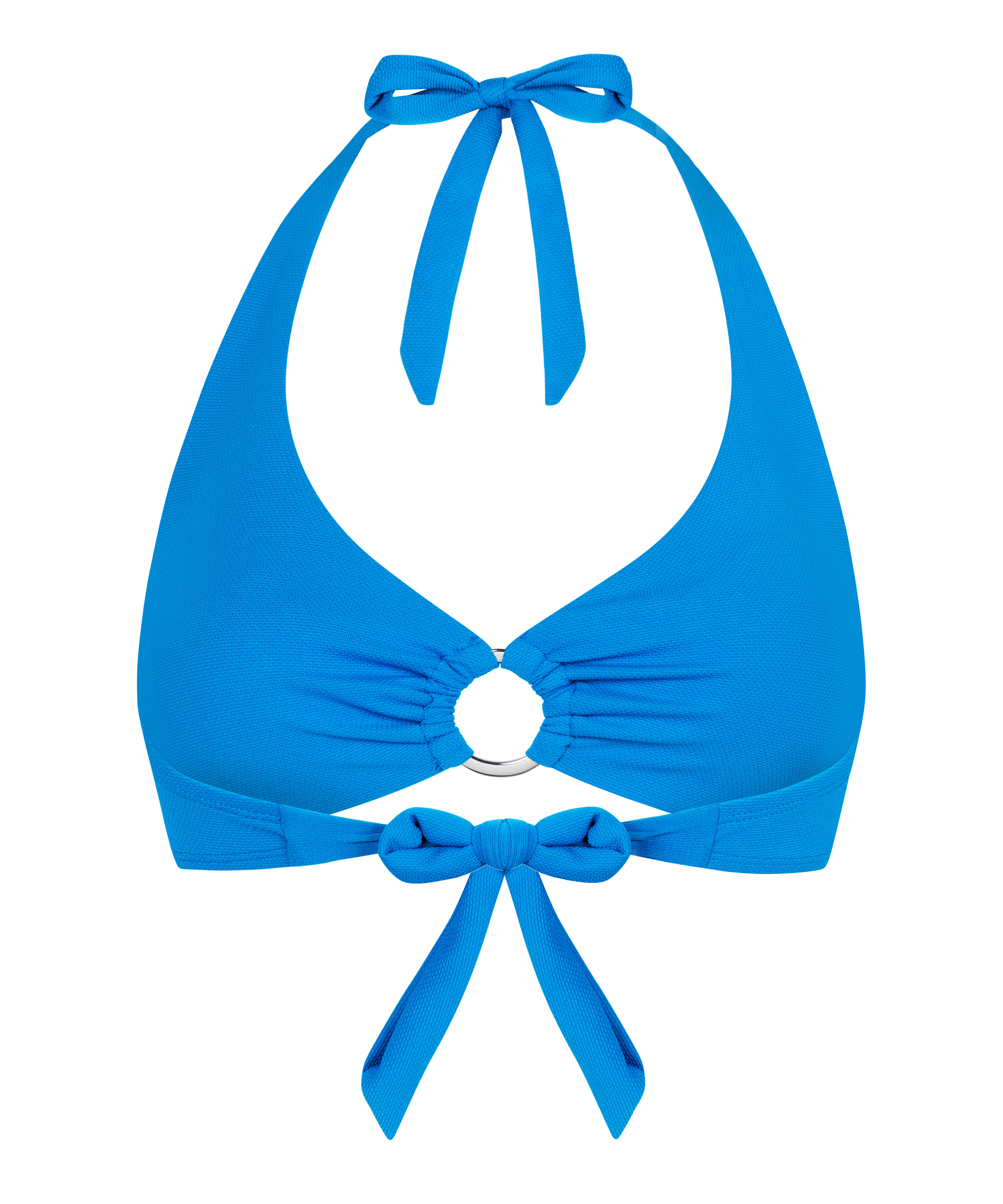 Porto Halter Bikini Top, Blue, main