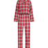 Twill Check Pyjama Set, Red