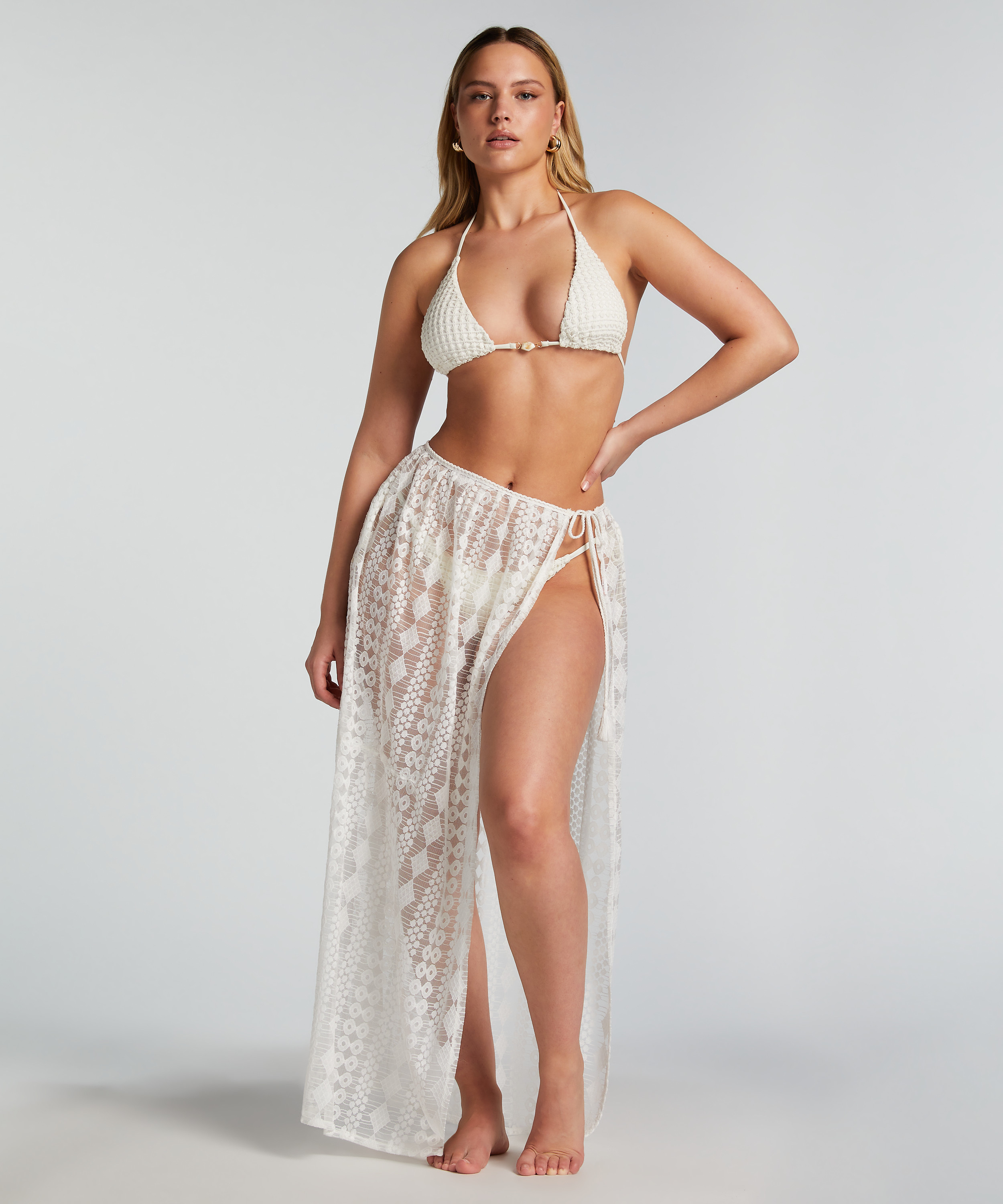Beach Skirt, White, main