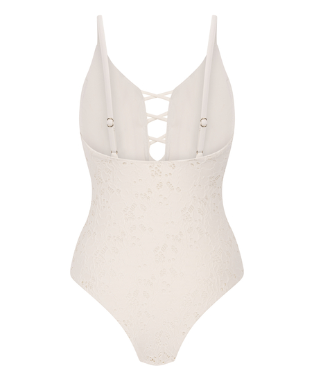 Crochet Bathingsuit, White