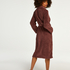 Fleece Bathrobe, Purple