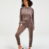 Velours Hoody, Brown