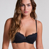 Marine Padded Underwired Bra, Black