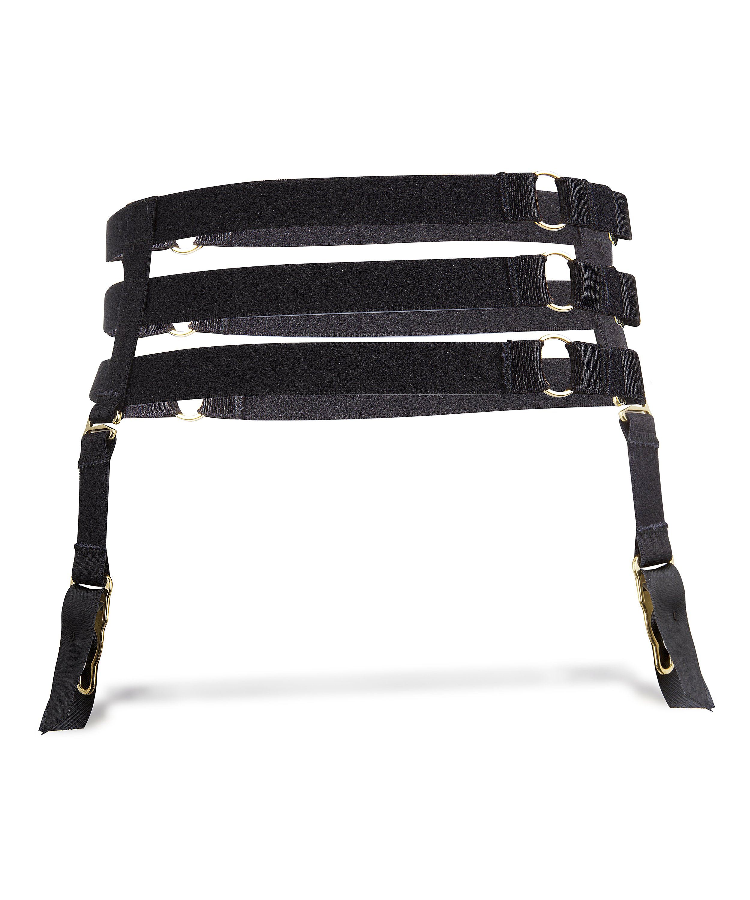 Private Suspender Cuffs, Black, main