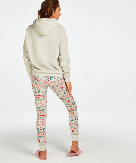 Longsleeved Hoodie, Beige