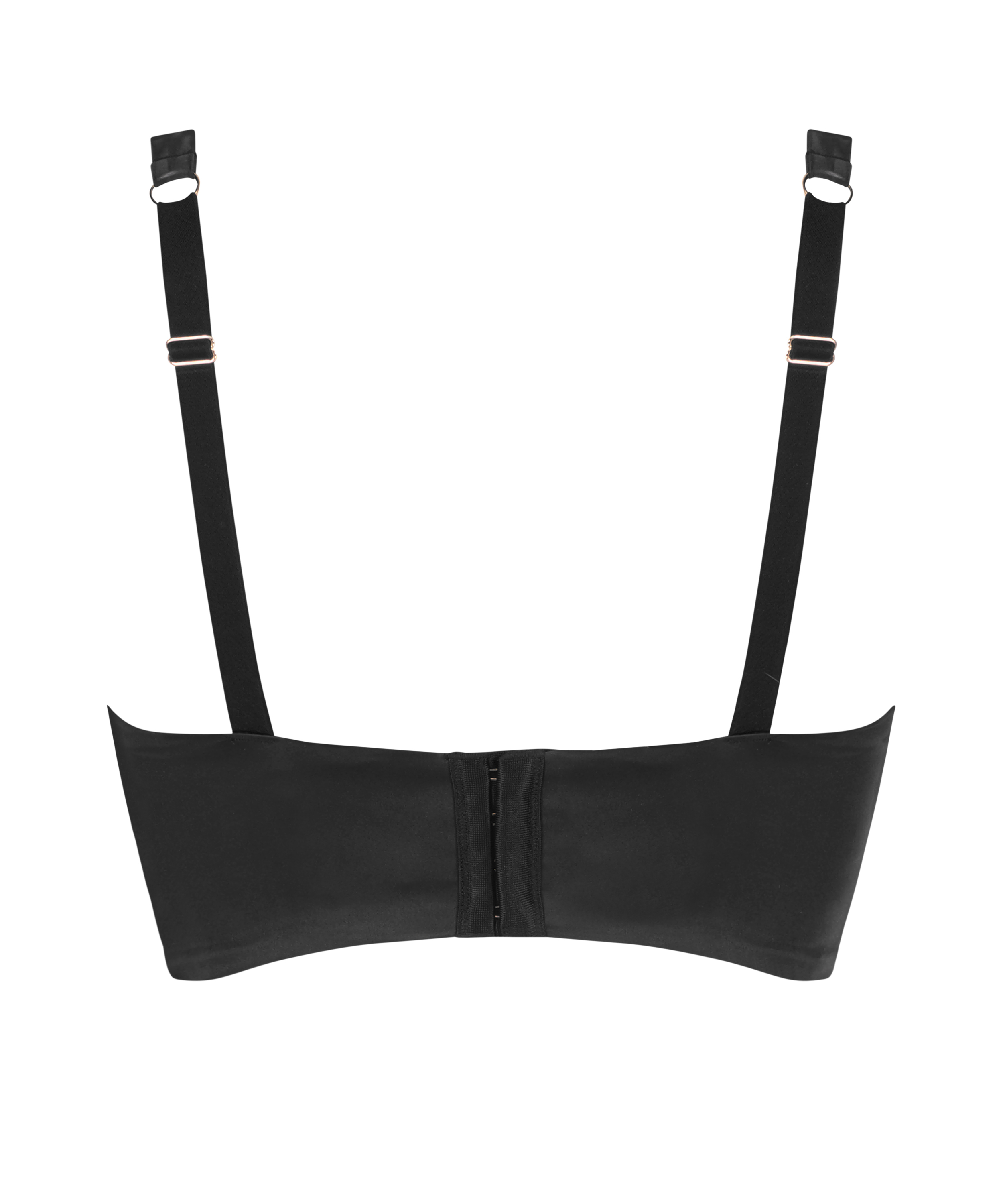 Nicole Padded Underwired Longline Bra, Black, main