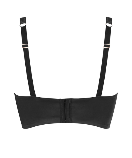Nicole Padded Underwired Longline Bra, Black