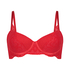 Pippa Padded Underwired Bra, Red
