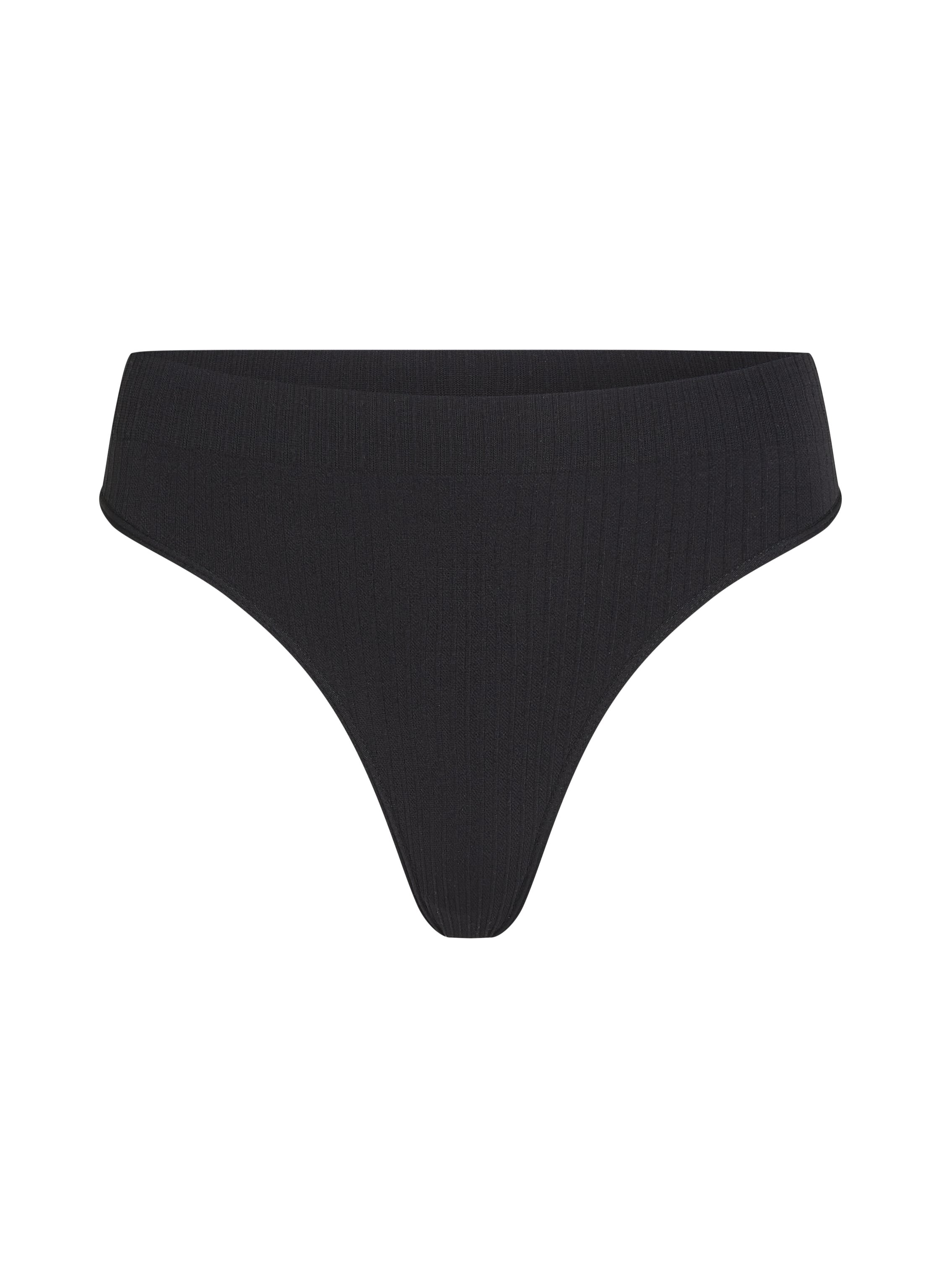 Dianne High Leg Thong, Black, main
