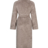 Fleece Bathrobe, Beige