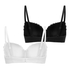 2-Pack Padded Underwired Bra Lola, Black