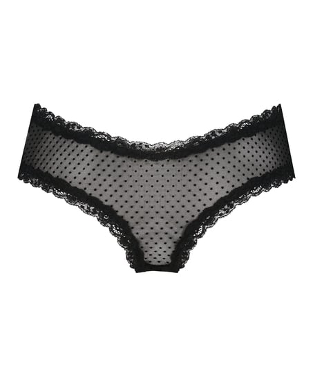 V-shape Mesh Brazilian, Black