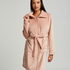 Zip Fleece Bathrobe, Pink