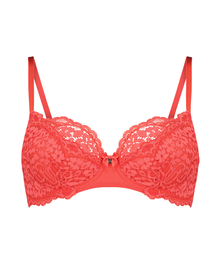 Rose Non-Padded Underwired Bra, Red