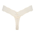 Cotton extra low thong, Beige